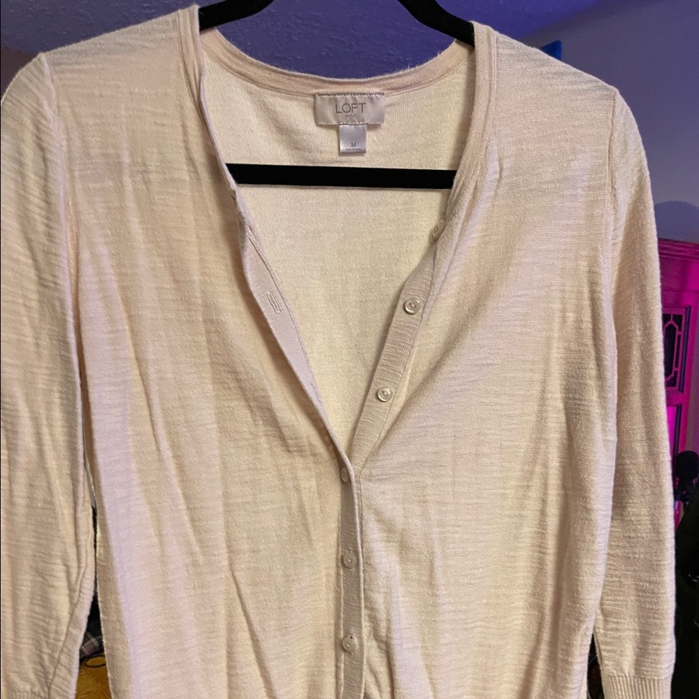 Loft camel color cardigan